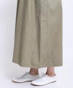 コットンリネン平織デニム　2wayワンピース